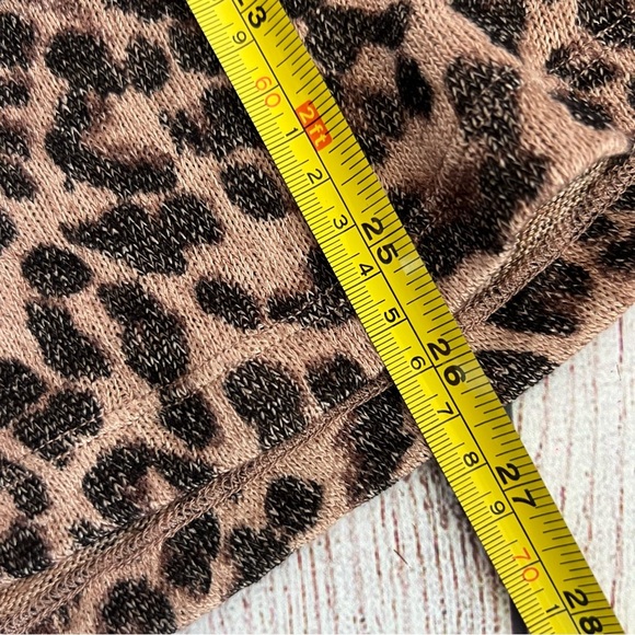 Soft Surroundings Valentina Leopard Print Zip Sweater Large - Picture 7 of 8